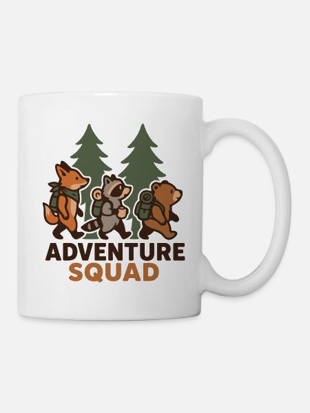 Wandern – Adventure Squad - Tasse - Weiß