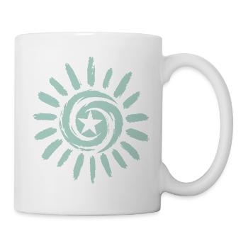 Sun with star - Mug - white - Right