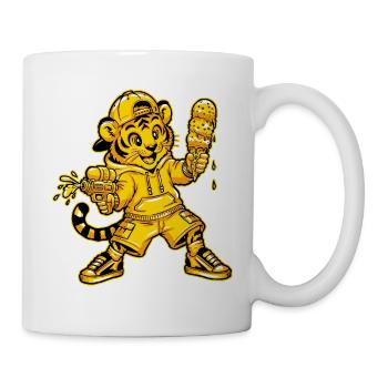 Tiger Summer Holiday - Mug - white - Right