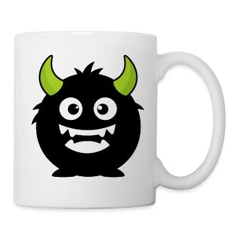 Bold Monster Mascot Streetwear Graphic - Mug - white - Right