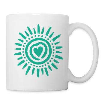 Sun Heart Circle - Mug - white - Right