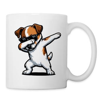 Dabbing Parson Russell Terrier - Mug - white - Right