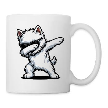 Dabbing West Highland White Terrier - Mug - white - Right