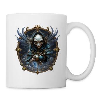 Blue Mystic with Ornate Wings - Mug - white - Right