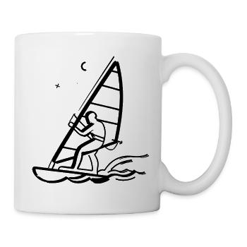 Windsurfing Drawing - Mug - white - Right