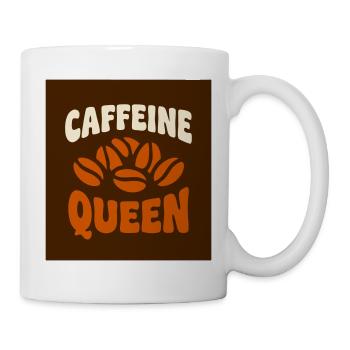 Caffeine Queen Coffee Graphic - Mug - white - Right