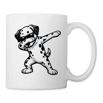 Dabbing Dalmatians in Comic Style - Mug - white - Right