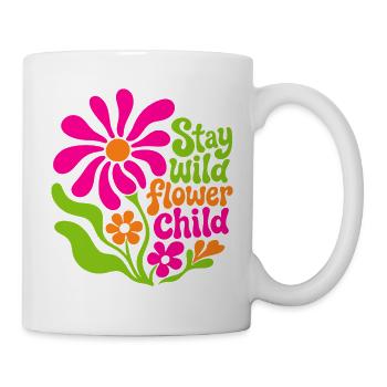 Reste l’enfant des fleurs sauvages - Mug blanc - blanc - Droite