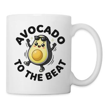 Avocado Beat coole Fruchtparty - Tasse - Weiß - Rechts