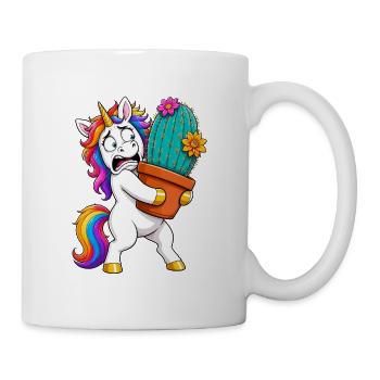 Funny Unicorn Cactus Hug - Mug - white - Right