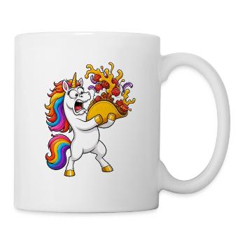 Funny Unicorn Taco Catastrophe - Mug - white - Right