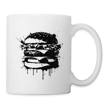 Black Street Art Burger - Mug - white - Right