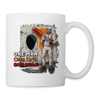 Meister der Bohrung - Tasse - Weiß - Rechts