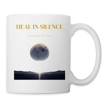 Heal in Silence – Let Peace Do the Talking - Mug - white - Right