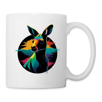 Kangaroo Portrait - Mug - white - Right