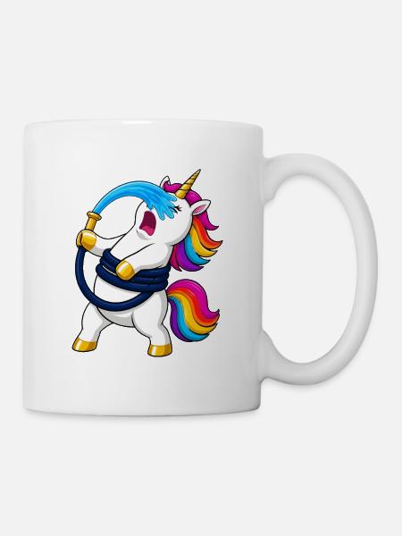 Einhorn-Gartenschlauch-Angriff - Tasse - Weiß