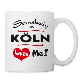 Cologne City Urban T-Shirt City Heimatliebe Town - Mug - white - Right