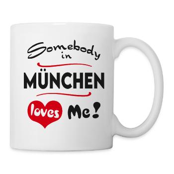 München Stadt Urban T-Shirt City Heimatliebe Town - Tasse - Weiß - Rechts
