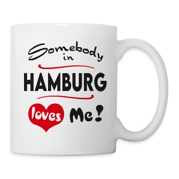 Hamburg Stadt Urban T-Shirt City Heimatliebe Town - Tasse - Weiß - Rechts