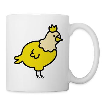 Königliches Küken Cartoon - Tasse - Weiß - Rechts