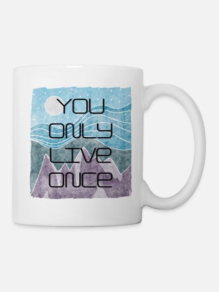 Man lebt nur einmal - Tasse - Weiß