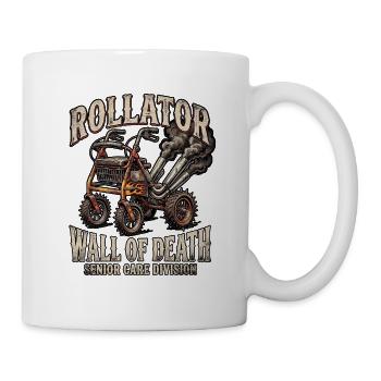 Heavy Metal Rollator - Tasse - Weiß - Rechts