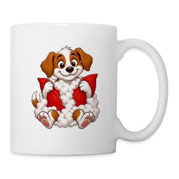 Schuldbewusstes Welpenkissen-Explosion - Tasse - Weiß - Rechts
