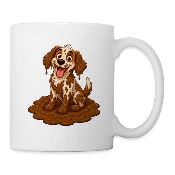 Happy Muddy Dog Puddle Champion - Mug - white - Right