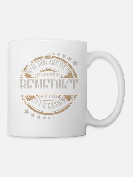 Benedikt - Tasse - Weiß
