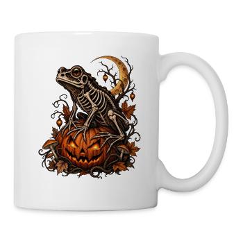 Toad on pumpkin - Mug - white - Right