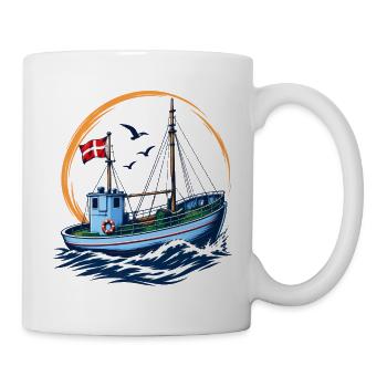 Fischereikutter - Tasse - Weiß - Rechts