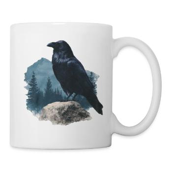 Rabe Vintage - Tasse - Weiß - Rechts