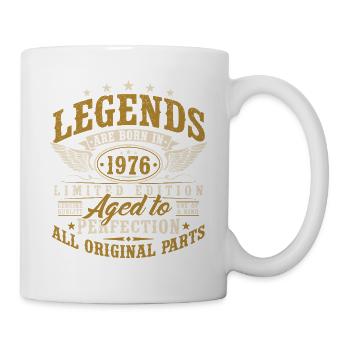 Cadeau d’anniversaire vintage Born 1976 - Mug blanc - blanc - Droite