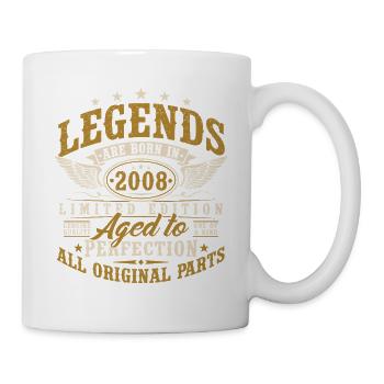 Cadeau rétro vintage d’anniversaire 2008 - Mug blanc - blanc - Droite