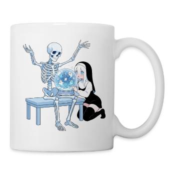 Nekromantische Nonne mit Geisterkugel - Tasse - Weiß - Rechts