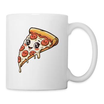 Pizza Slice - Tasse - Weiß - Rechts
