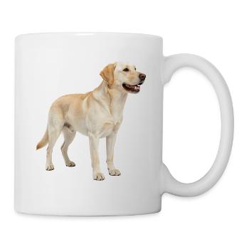 Beige Labrador im Profil - Tasse - Weiß - Rechts