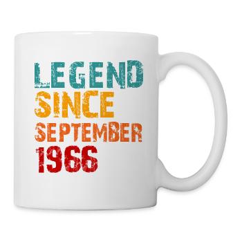 Legend 1966 60. Geburtstagsgeschenke für Männer Frauen 60 Jahre - Tasse - Weiß - Rechts