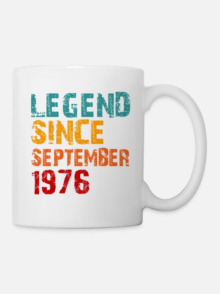 Legende 1976 50. Geburtstagsgeschenke für Männer Frauen 50 Jahre - Tasse - Weiß