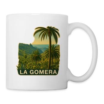 La Gomera Palmen - Tasse - Weiß - Rechts
