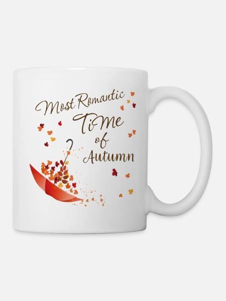 Herbstromantik - Tasse - Weiß