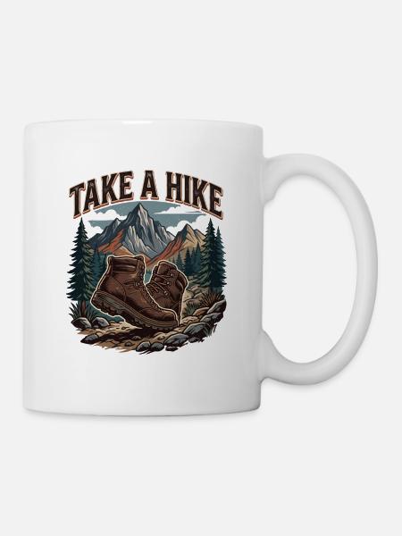 MACHEN SIE EINE WANDERUNG - Tasse - Weiß