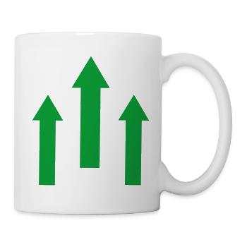 Pfeile - Tasse - Weiß - Rechts