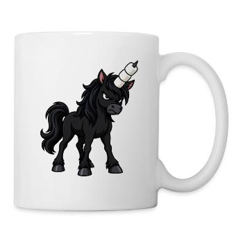 Einhornhorn aus gestapelten Marshmallows - Tasse - Weiß - Rechts