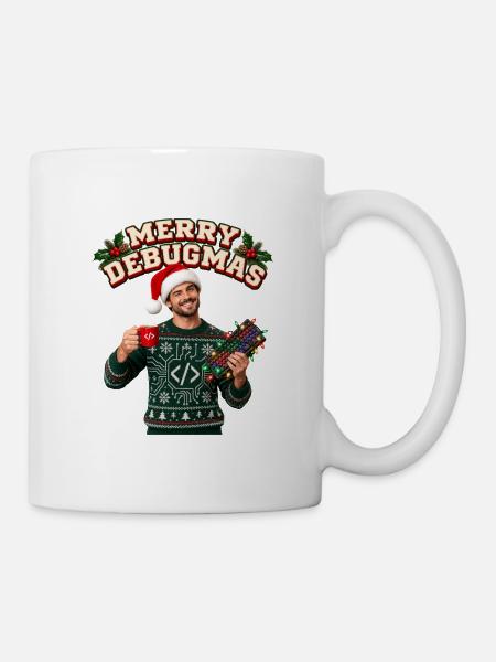 Merry Debugmas Techweihnacht - Tasse - Weiß
