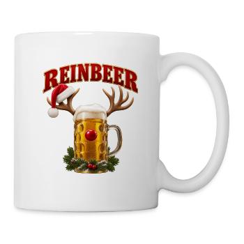 ReinBeer Weihnachtsbier-Mug - Tasse - Weiß - Rechts