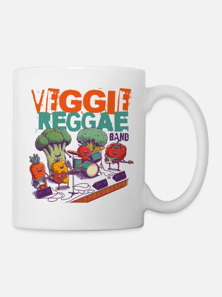 VEGGIE REGGAE BAND - Tasse - Weiß