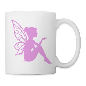 Zarte Feenheldin mit Flügeln - Tasse - Weiß - Rechts