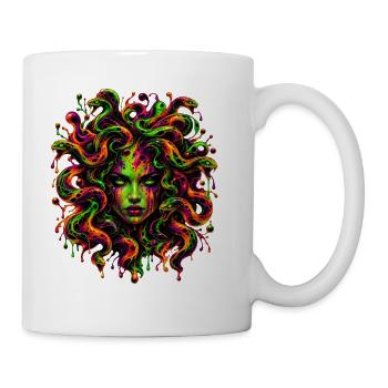 Neon-Gorgon - Tasse - Weiß - Rechts