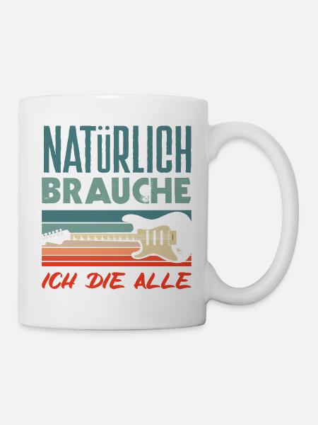Lustiges Musiker - Tasse - Weiß